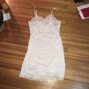 WHITE LACE SLIP DRESS